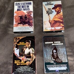 Clint Eastwood Movie VHS Collection - Multicolor (4)
